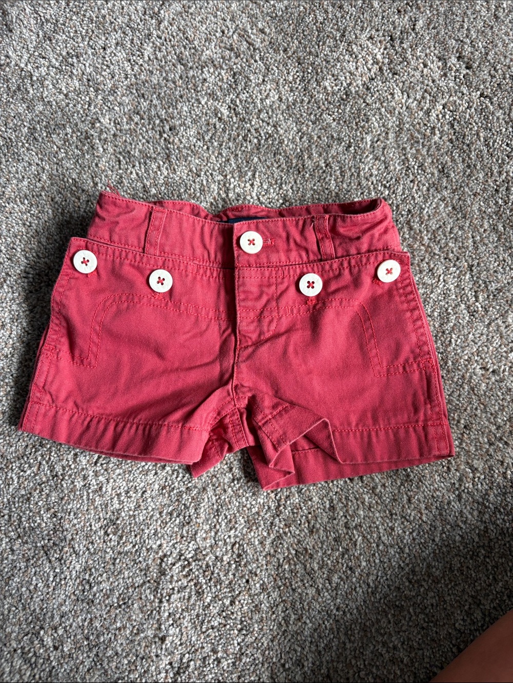 Ralph Lauren Coral Red Girls' Shorts